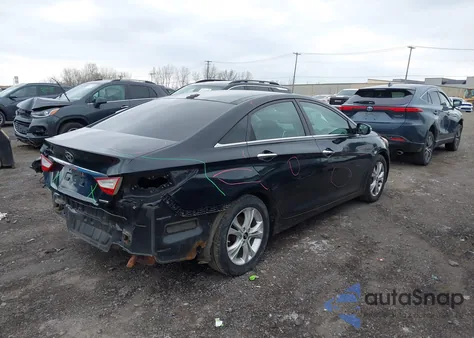 2012 Hyundai Sonata Limited z USA, uszkodzony, nr VIN 5NPEC4AC2CH362951